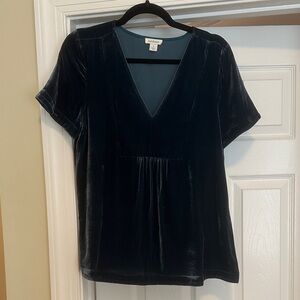 Sundance Velvet V-Neck Top